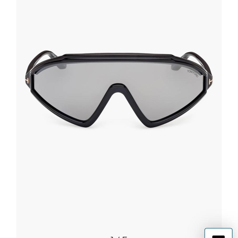 Tom Ford Black Frame Sunglasses with Gray Lenses